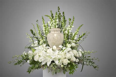 Exquisite Luxury White Cremation Floral in Hampton Falls, NH | Flowers ...