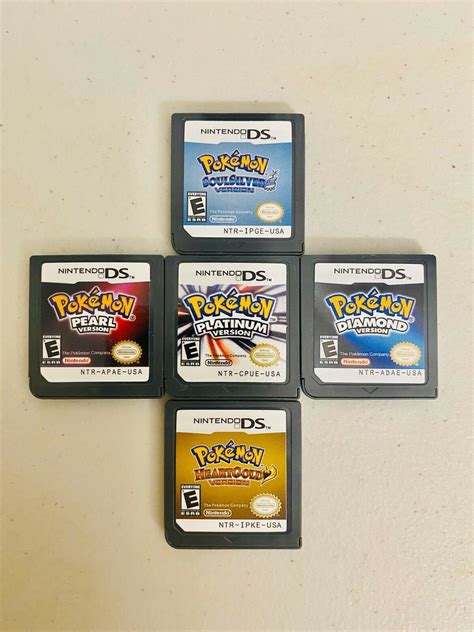 Pokemon Nintendo DS GAMES (Diamond, Pearl, Platinum, SoulSilver, and HeartGold) - iCommerce on Web