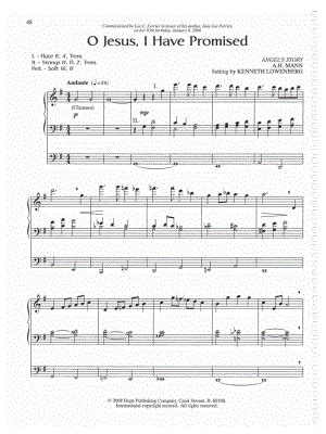 "O Jesus, I Have Promised" Sheet Music - 6 Arrangements Available Instantly - Musicnotes