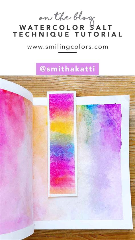 Watercolor Salt Technique: Create interesting textures with just a sprinkle