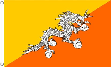 Bhutan Flagge 5 x 3 FT 100 % Polyester mit Ösen Südasien - Etsy.de