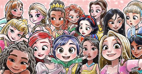 Disney Princesses To Draw