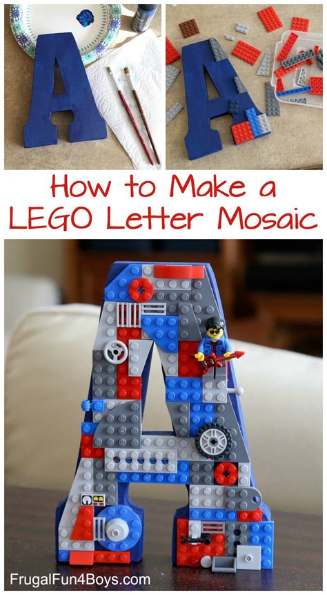 How to Make a Letter Mosaic with LEGO Bricks - Frugal Fun For Boys and ...