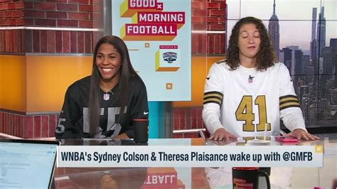 WNBA's Sydney Colson and Theresa Plaisance wake up with 'GMFB'