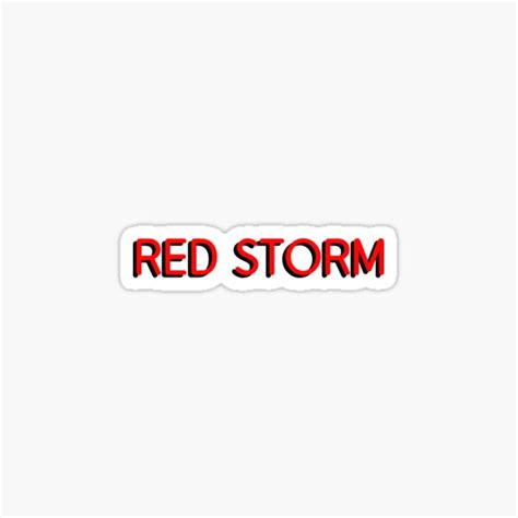 "St. John's Red Storm" Sticker for Sale by bymichelle | Redbubble