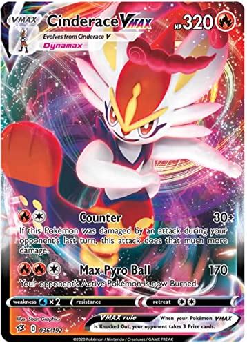 Buy Cinderace Vmax 036/192 - Ultra Rare - Pokemon Sword and Shield Rebel Clash Online at Low ...