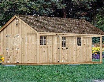 20' X 20' Shed with Covered Porch Cottage / Cabin | Etsy | Building a ...