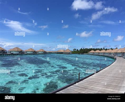 Clear blue waters of the Maldives Stock Photo - Alamy