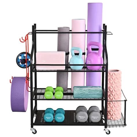 LTMATE 3- Tier Yoga Mat Home Gym Storage Rack HDM721 - The Home Depot