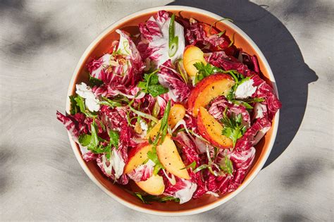 Radicchio–Stone Fruit Salad recipe | Epicurious.com