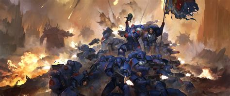 Download Space Marine Ultramarines (Warhammer 40k) Video Game Warhammer 40k HD Wallpaper