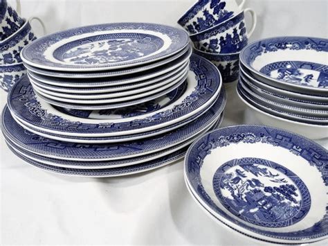 Johnson Brothers Blue Willow Made in England Dinnerware - Etsy