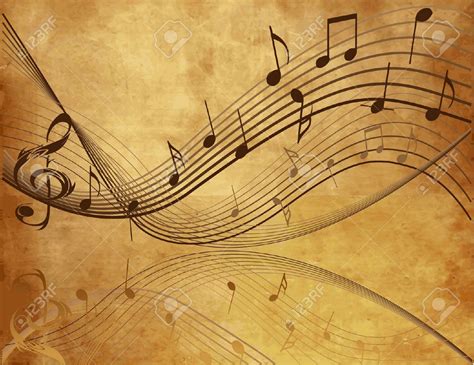 Vintage background with Music notes | Background vintage, Music art print, Free art prints