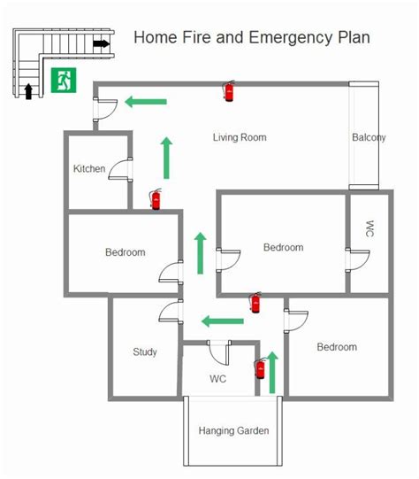 Fire Escape Plan Second Floor - floorplans.click