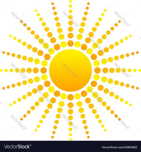 Abstract sun Royalty Free Vector Image - VectorStock