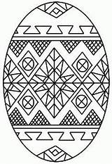 Ukrainian Pysanka Easter Eggs Coloring Pages sketch template