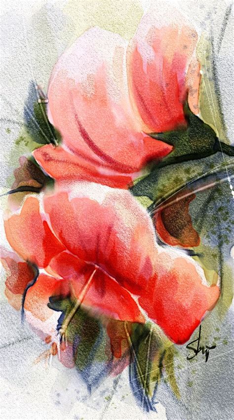 Using Watercolor variants in Corel Painter 2015 | Painting, Watercolor inspiration, Corel painter