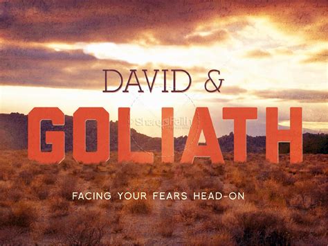 David and Goliath Bible Story PowerPoint Template