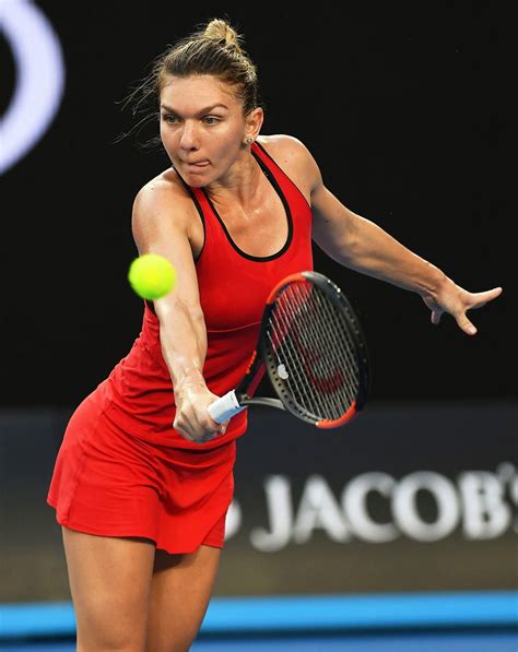 SIMONA HALEP at Australian Open Tennis Tournament in Melbourne 01/18 ...