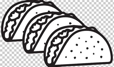 Tacos Clipart Black And White