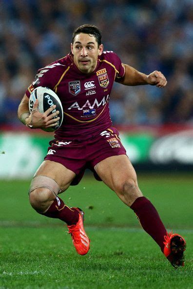 Billy Slater of the Maroons runs the ball during game one of the ARL State of Origin series ...