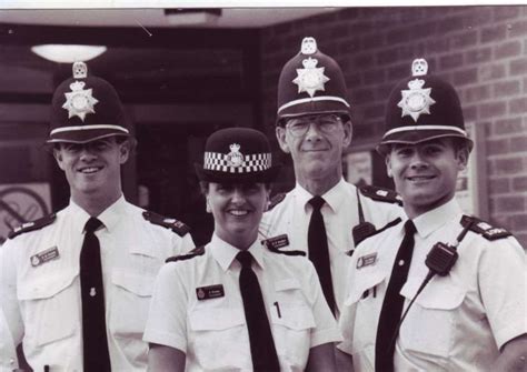 Haverhill Echo archive photo showing four new beat officers in Haverhill