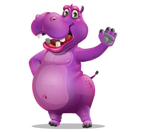 Designing Hippo Cartoon Characters: a Case Study by GraphicMama