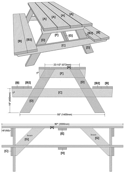 🔨 How to build a large traditional picnic table | BuildEazy | Wood furniture diy, Diy picnic ...