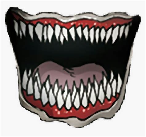 Mouth Monster Creepy Sticker By Nancy Tainara Cartoon - Creepy Mouth Png, Transparent Png - kindpng