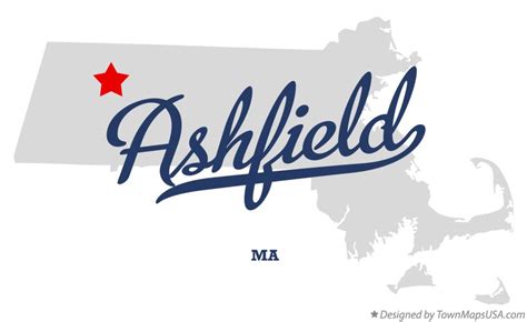 Map of Ashfield, MA, Massachusetts