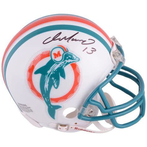 Dan Marino Miami Dolphins Autographed Riddell 1980-1996 Throwback Mini ...