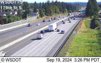 WSDOT - I-5 at MP 9.1: S of 179th St - Washington State Traffic Cameras