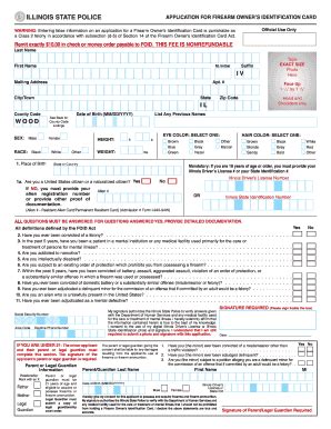 Apply For A Foid Card In Illinois - Fill Online, Printable, Fillable, Blank | PDFfiller