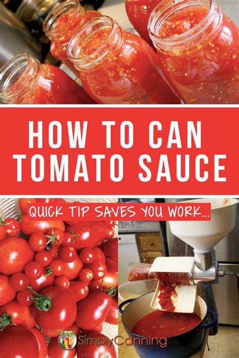 How to Can Tomato Sauce: Tip for Getting Thicker Sauce | How to can tomatoes, Canned tomato ...