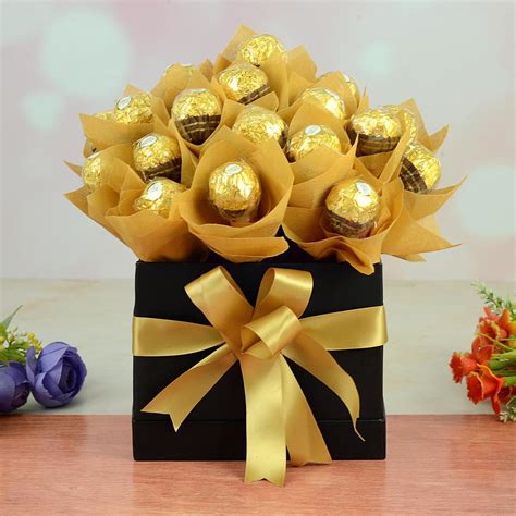 Ferrero Rocher Gold Bouquet | Valentine's Day, Ahmedabad