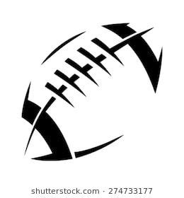 Outline Football Laces Clipart - Ajor Png