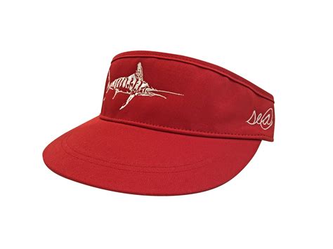 Marlin Red Golf Visor