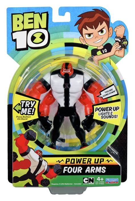 Ben 10 Deluxe Power Up Four Arms Action Figure (7458820) | Argos Price ...