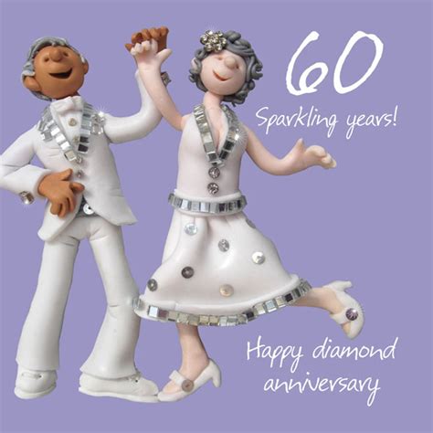 Happy 60th Diamond Anniversary Greeting Card One Lump or Two | Cards ...