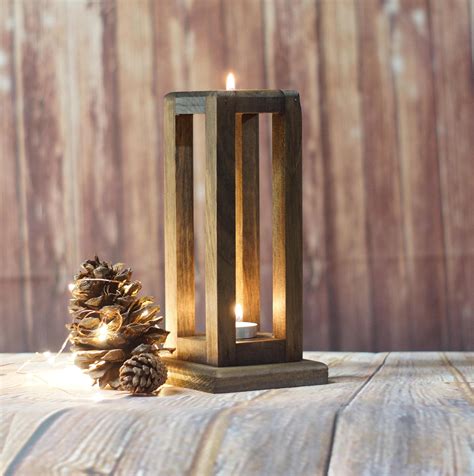 Rustic Lantern Candle Holder, Farmhouse Home Decor | Candle lanterns ...