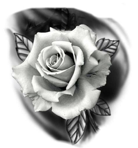 Realistic Black Realistic Rose Tattoo Drawing - lyrical-venus