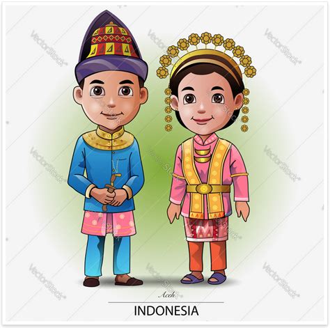 Pakaian Adat Sumatera Barat Kartun - misterdudu.com