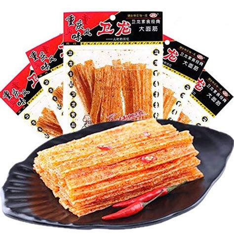 Amazon.com : WEI LONG Chinese Special Spicy Snack Food: Spicy Gluten ...