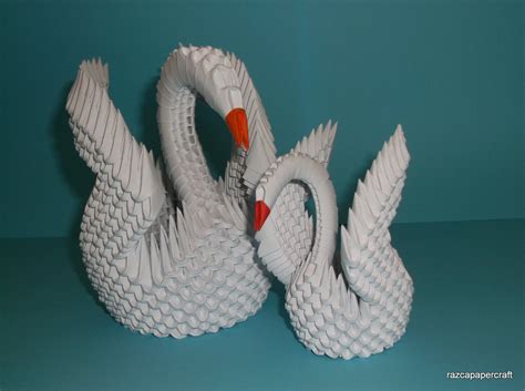 Razcapapercraft: HOW TO MAKE 3D ORIGAMI SWAN (MODEL3)