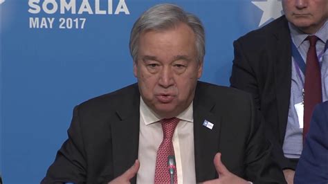 António Guterres opening Speech at London Future for Somalia Conference - YouTube