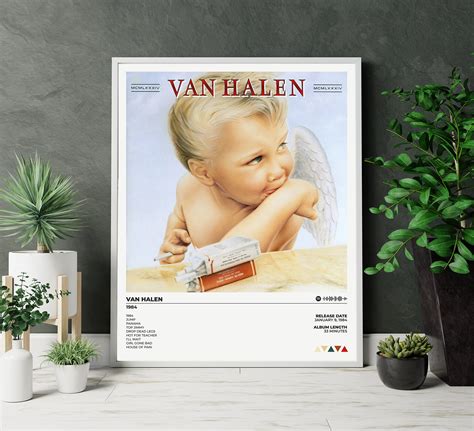 Van Halen Poster 1984 Album 1984 Tracklist Van Halen - Etsy