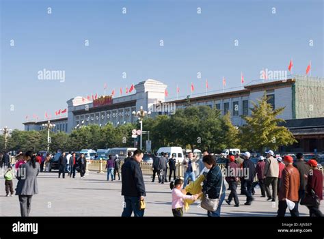 Tiananmen Square: Museum of Chinese History Stock Photo - Alamy