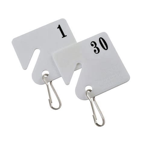 Buddy Products Plastic Key Tags Numbered 1 to 30-0031 - The Home Depot