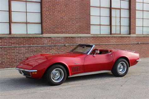 1972 Red Chevrolet Corvette Stingray Convertible. All Oringinal, Mint Condition - Classic ...