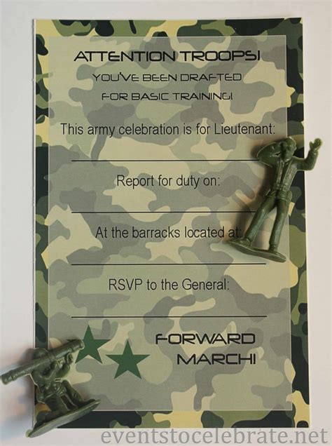 Get Army Birthday Invitations Pics | Free Invitation Template